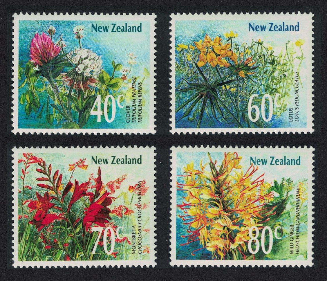 New Zealand Wild Flowers 4v 1989 MNH SG#1497-1500 Sc#942-945