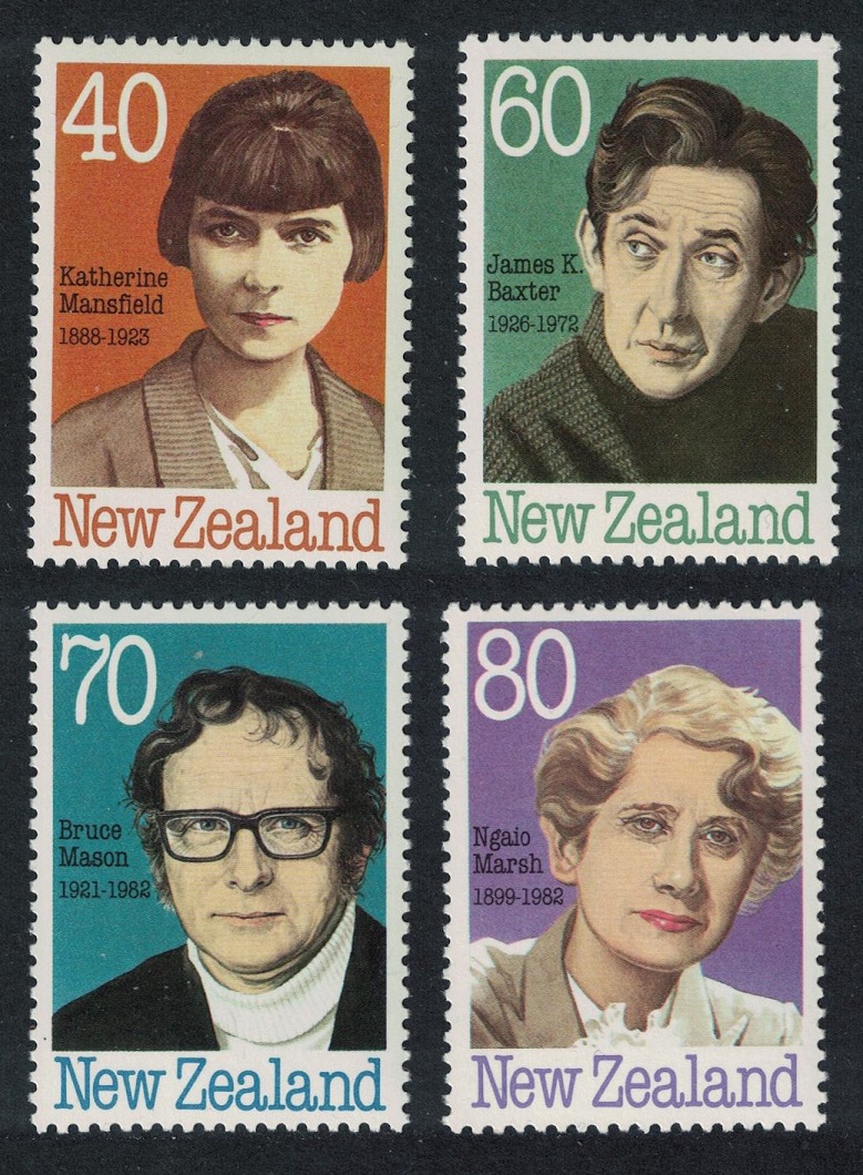 New Zealand Authors Writers 4v 1989 MNH SG#1501-1504