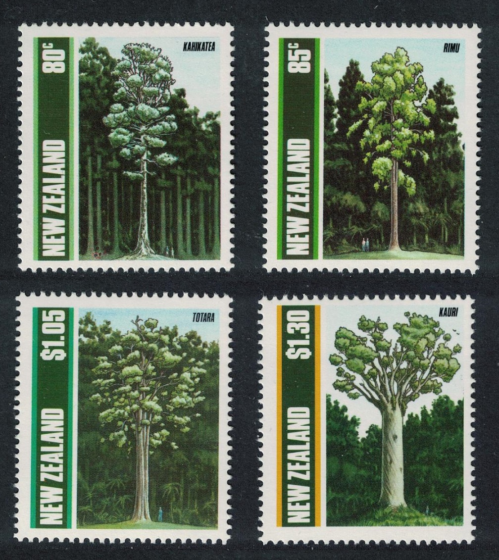 New Zealand Native Trees 4v 1989 MNH SG#1511-1514 Sc#956-959