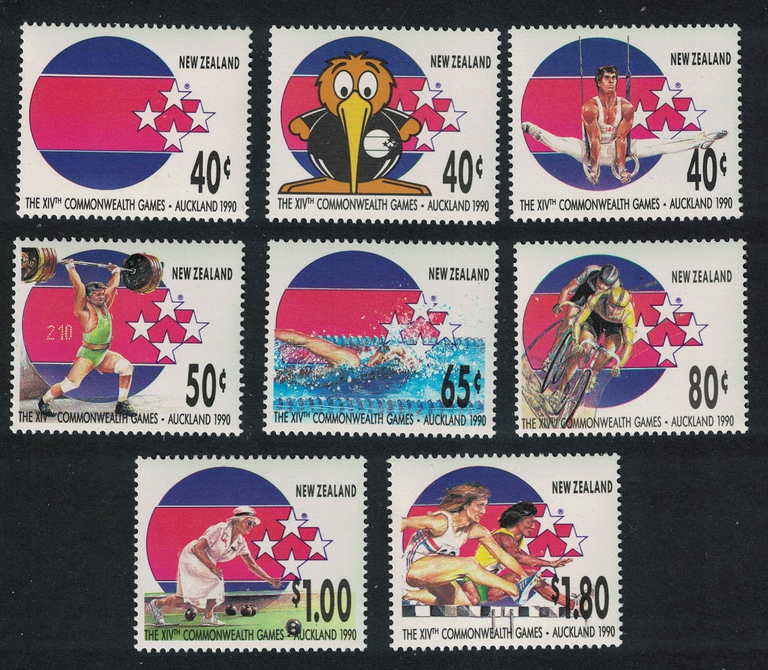 New Zealand Sport Commonwealth Games Auckland 8v 1989 MNH SG#1530-1537