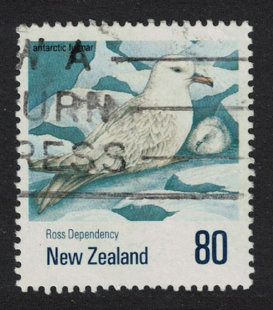 New Zealand Antarctic Fulmar Bird 80c &#39;Ross Dependency&#39; 1990 Canc SG#1573 MI#1144 Sc#1008