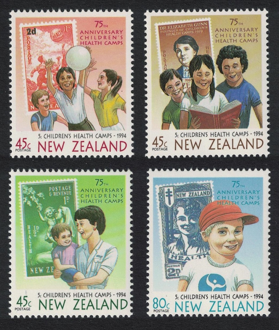 New Zealand 75th Anniversary of Children&#39;s Health Camps 4v 1994 MNH SG#1813-1816