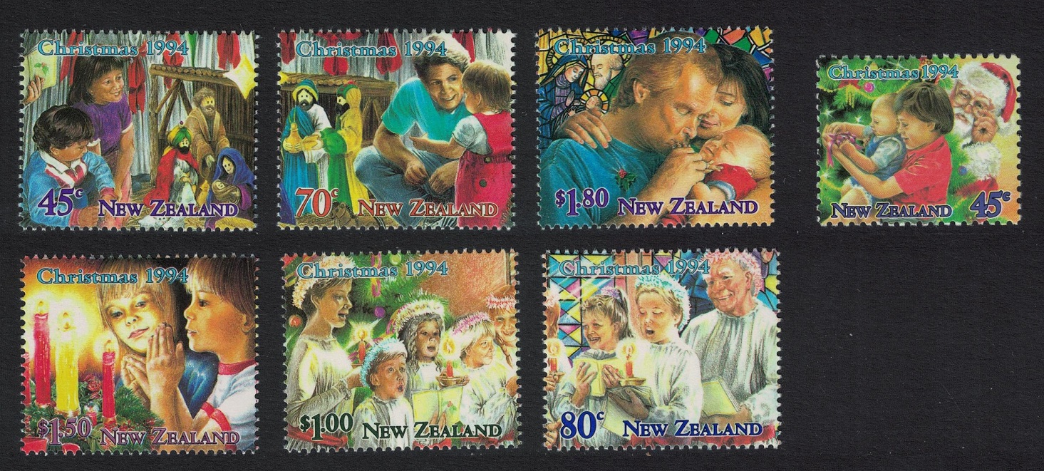 New Zealand Christmas 7v 1994 MNH SG#1832-1838