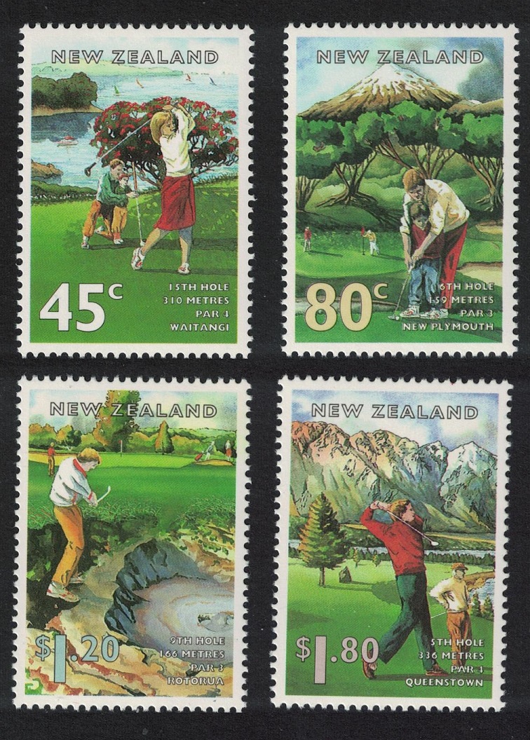 New Zealand Golf Courses 4v 1995 MNH SG#1861-1864