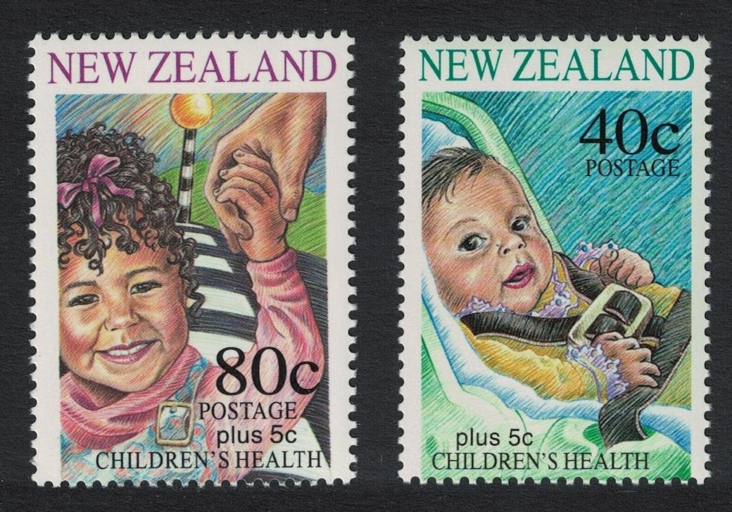 New Zealand Health Stamps Child Safety 2v 1996 MNH SG#2000-2001