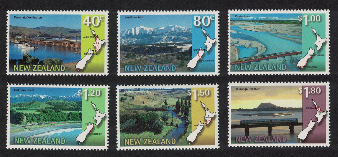 New Zealand Scenic Railway Services 6v 1997 MNH SG#2091-2096