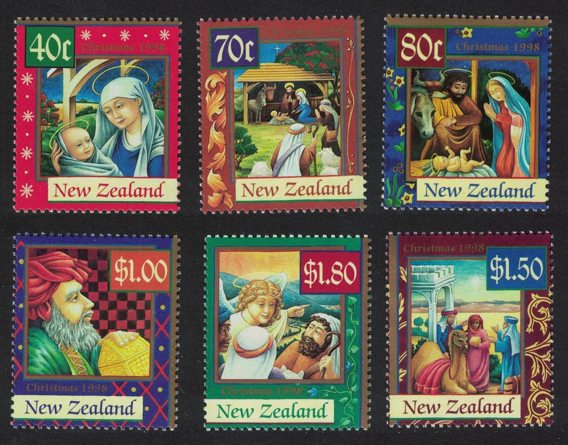 New Zealand Christmas 6v 1998 MNH SG#2189-2194