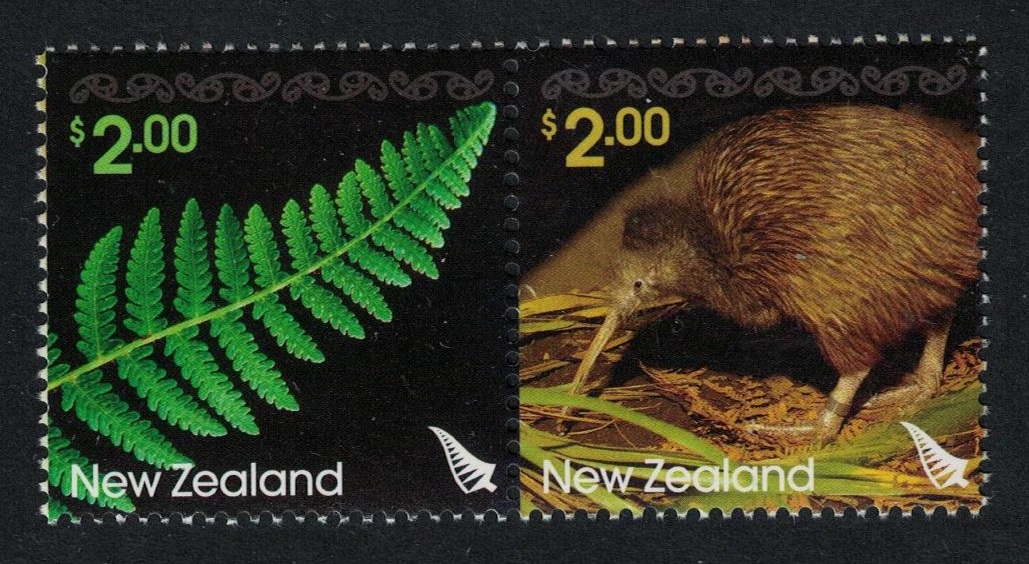 New Zealand Kiwi Bird Fern Pair 2006 MNH SG#2923