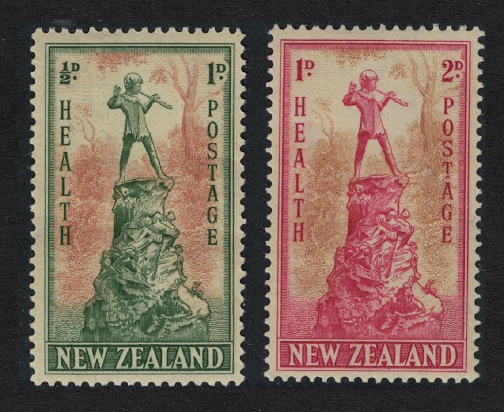 New Zealand Peter Pan Statue Kensington Gardens 2v 1945 MNH SG#665-666