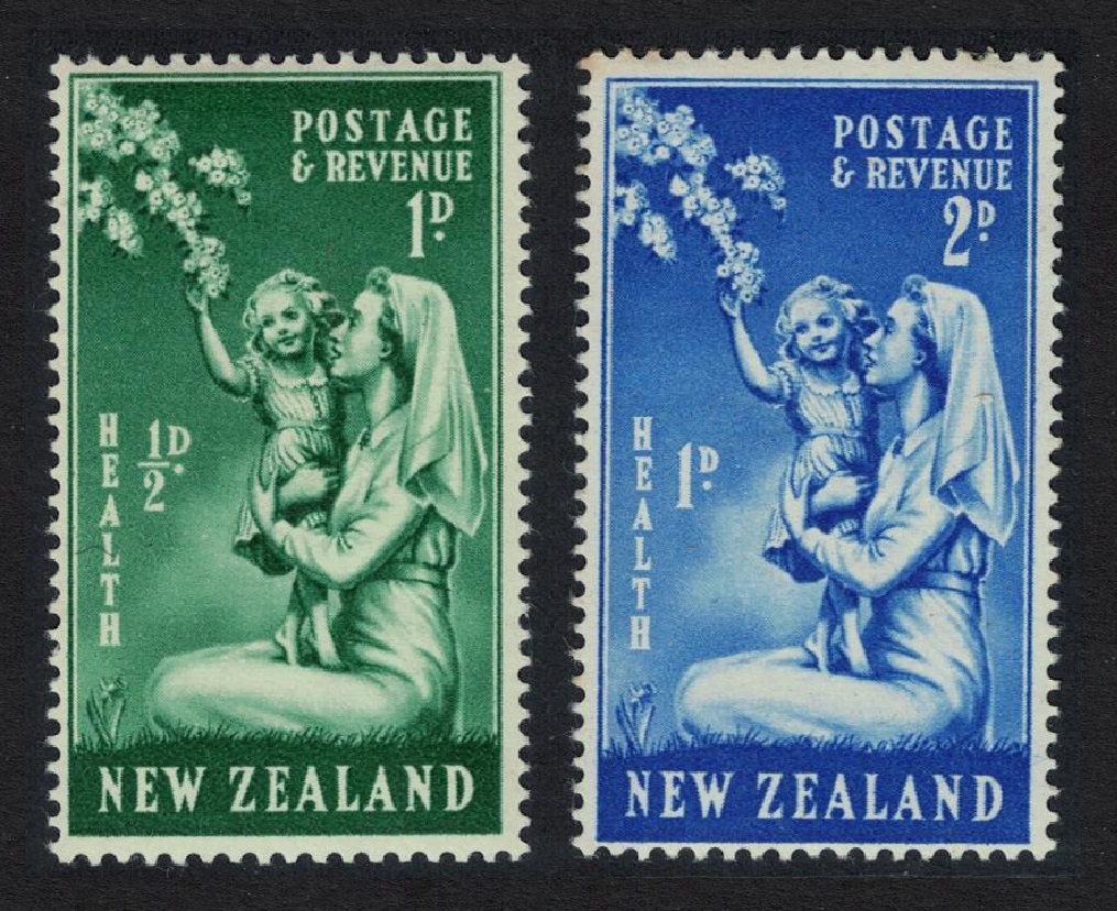 New Zealand Nurse and Child 2v 1949 MNH SG#698-699