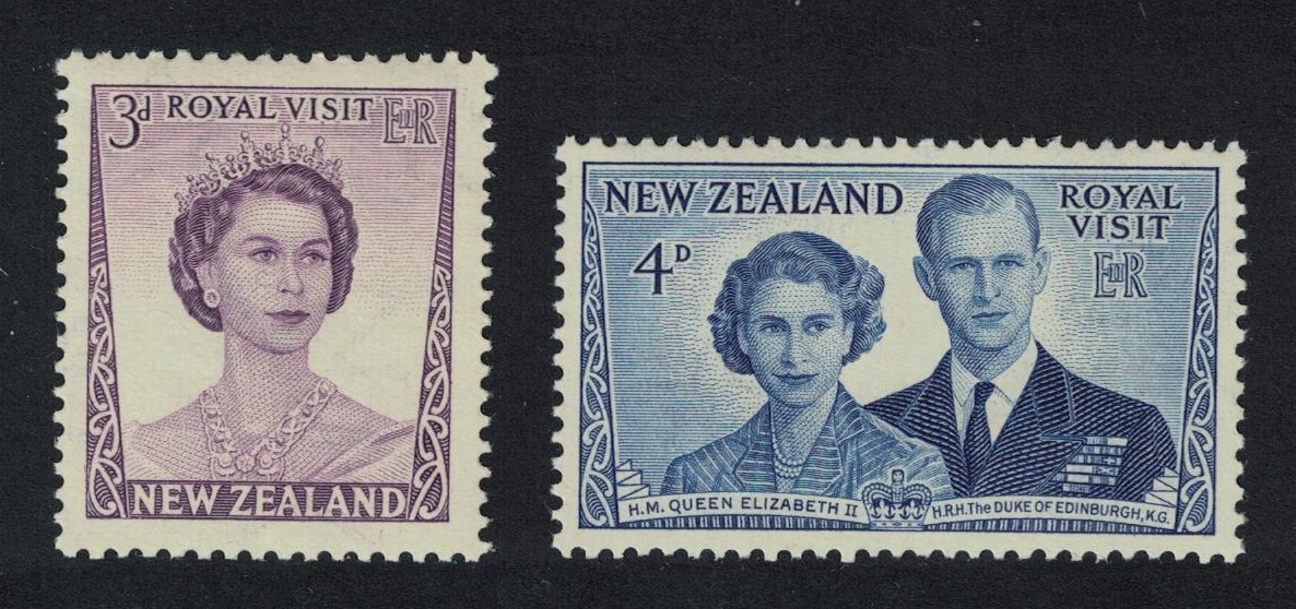 New Zealand Royal Visit 2v 1953 MNH SG#721-722