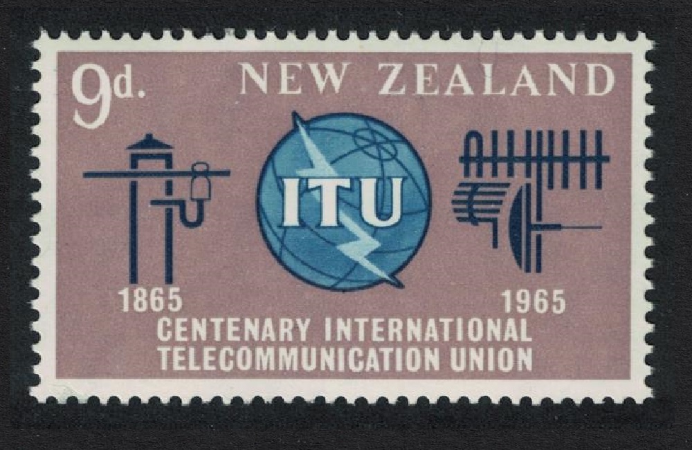 New Zealand Centenary of ITU 1965 MH SG#828