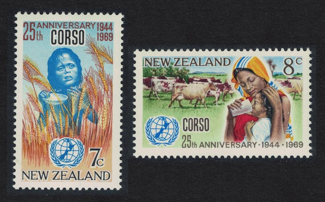 New Zealand Council of Organisations for Services Overseas 2v 1969 MNH SG#911-912