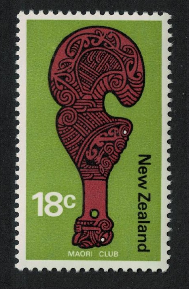 New Zealand Maori Club 18c No Watermark 1971 MNH SG#1019