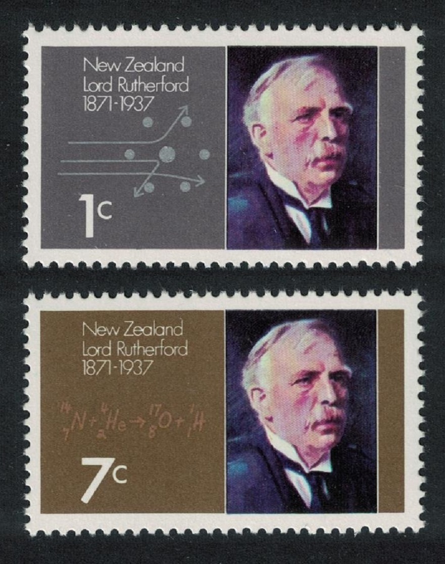 New Zealand Lord Rutherford scientist 2v 1971 MNH SG#970-971