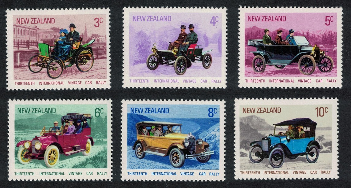 New Zealand International Vintage Car Rally 6v 1972 MNH SG#972-977 Sc#489-494