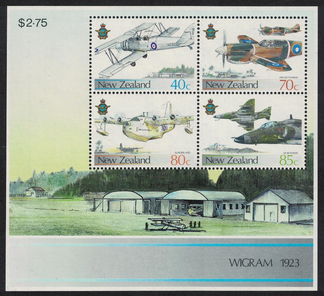 New Zealand Royal Air Force MS 1987 MNH SG#MS1427 MI#Block 10