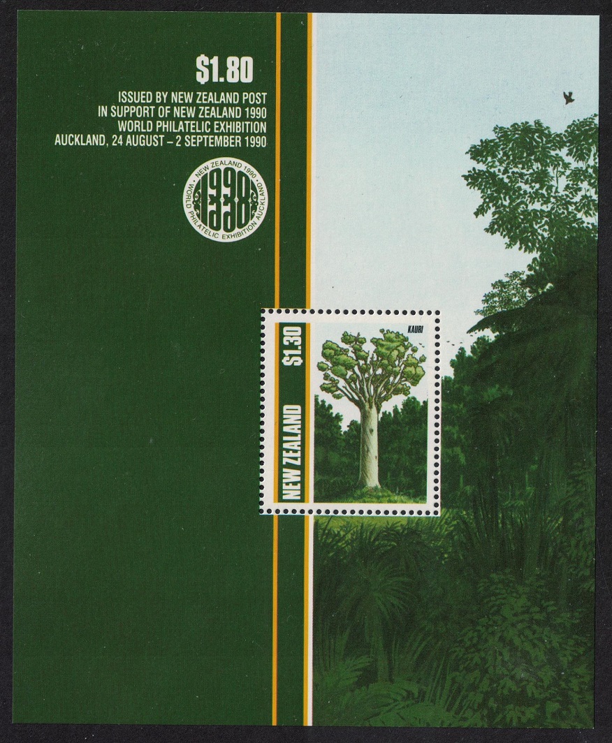 New Zealand Native Trees MS 1989 MNH SG#MS1515 MI#Block 17