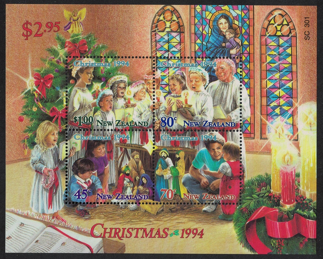 New Zealand Christmas MS 1994 MNH SG#MS1839