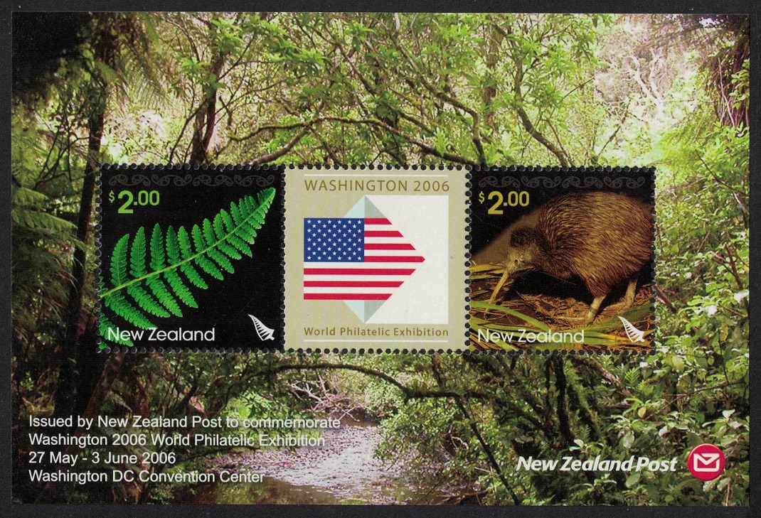 New Zealand Kiwi Bird Fern without imprint date MS MNH SG#MS2886