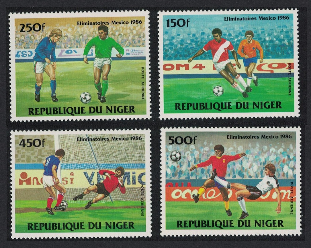 Niger World Cup Football Championship Mexico 4v 1984 MNH SG#1009-1012