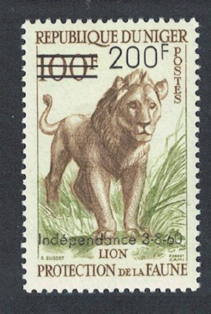 Niger Lion overprinted 1960 MNH SG#117 MI#16