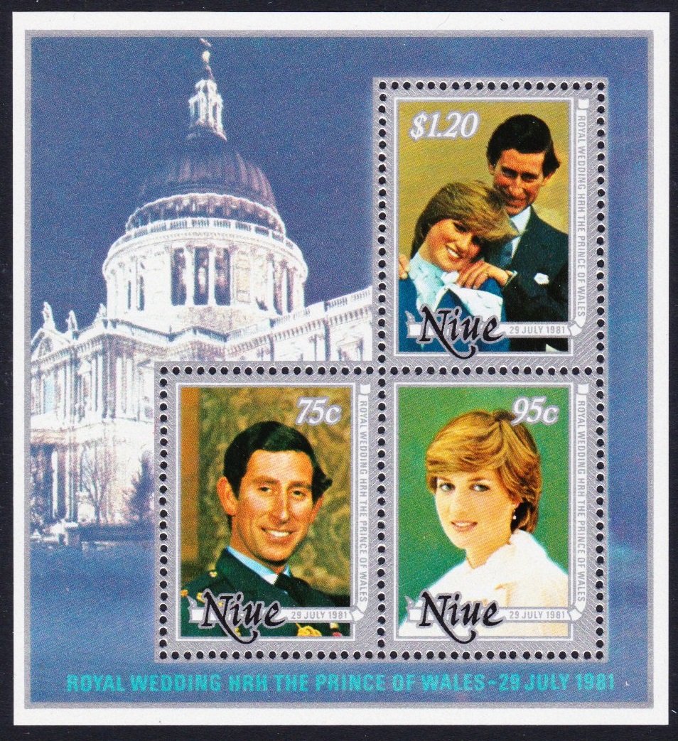 Niue Charles and Diana Wedding MS 1981 MNH SG#MS433 Sc#342a