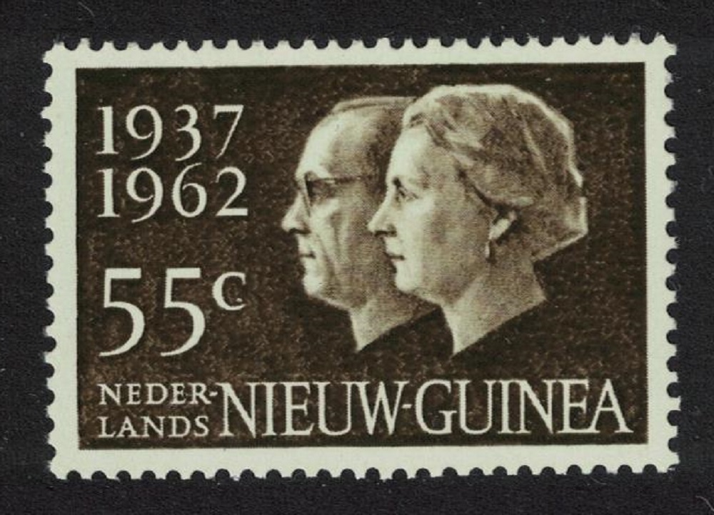 Netherlands New Guinea Queen Juliana and Prince Bernhard 1962 MNH SG#81