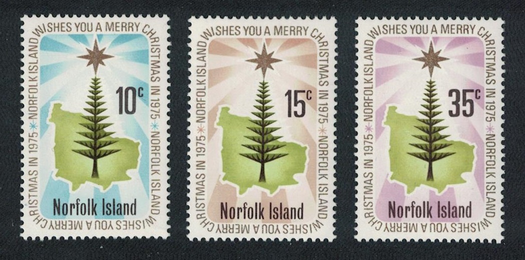 Norfolk Island Christmas 3v 1975 MNH SG#165-167 Sc#187-189