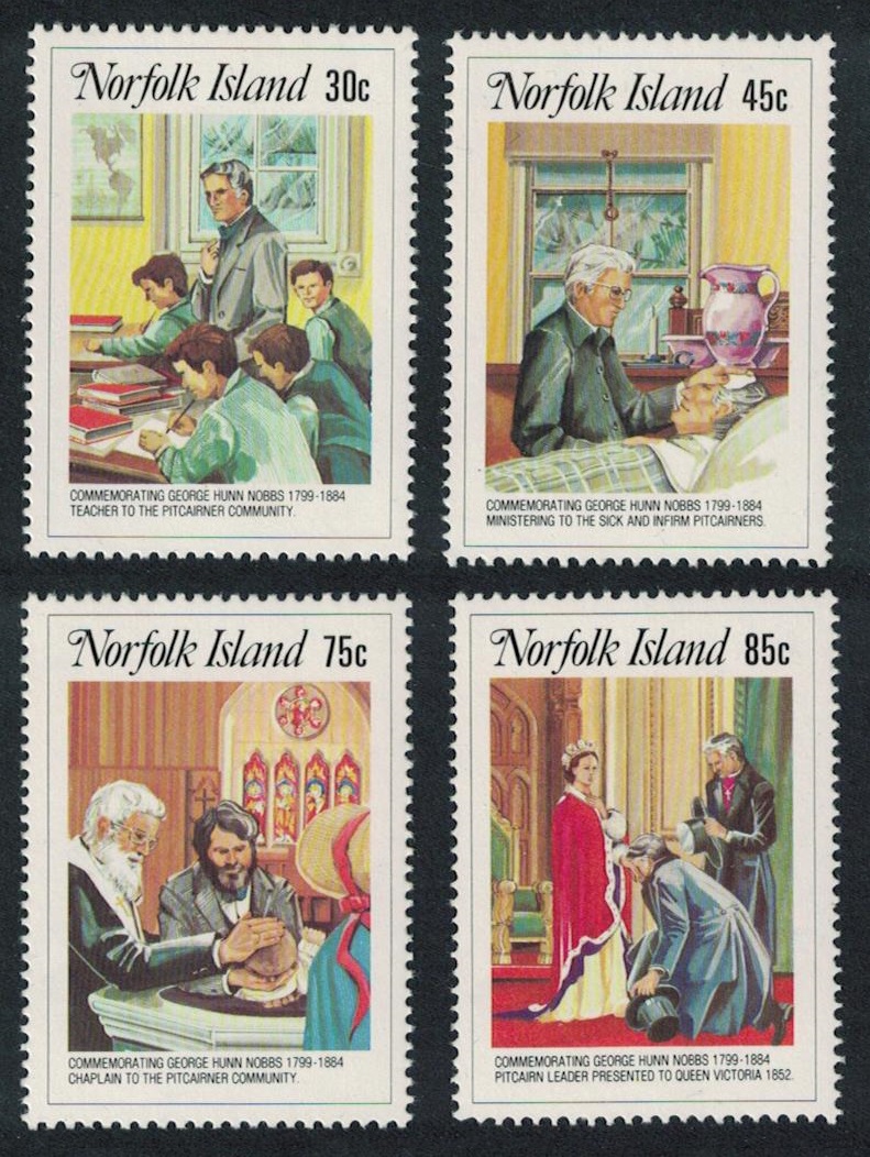 Norfolk Island Revd Nobbs 4v 1984 MNH SG#352-355 Sc#352-355