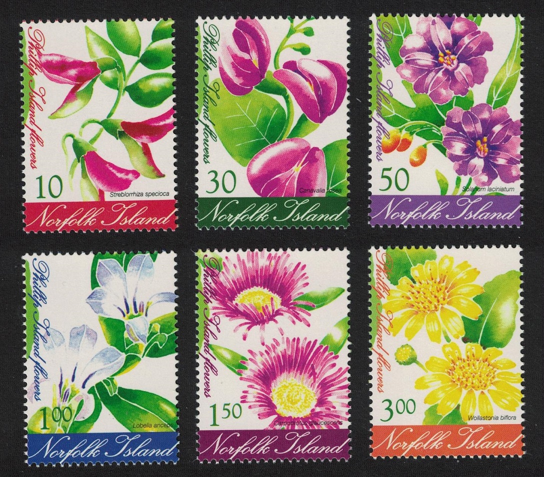 Norfolk Island Flowers 6v 2002 MNH SG#797=807 MI#805-810