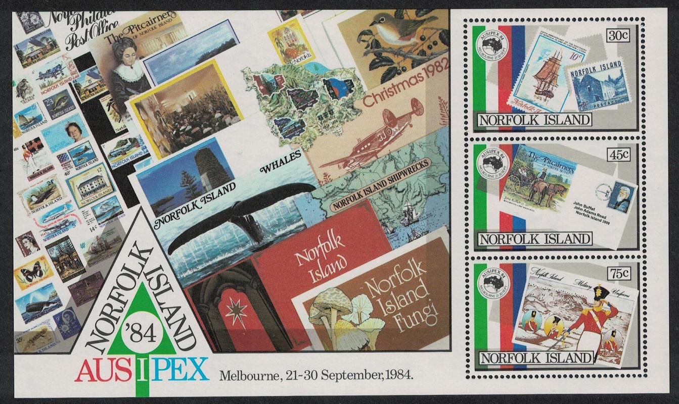 Norfolk Island &#39;Ausipex&#39; Stamp Exhibition Melbourne MS 1984 MNH SG#MS346 Sc#346a