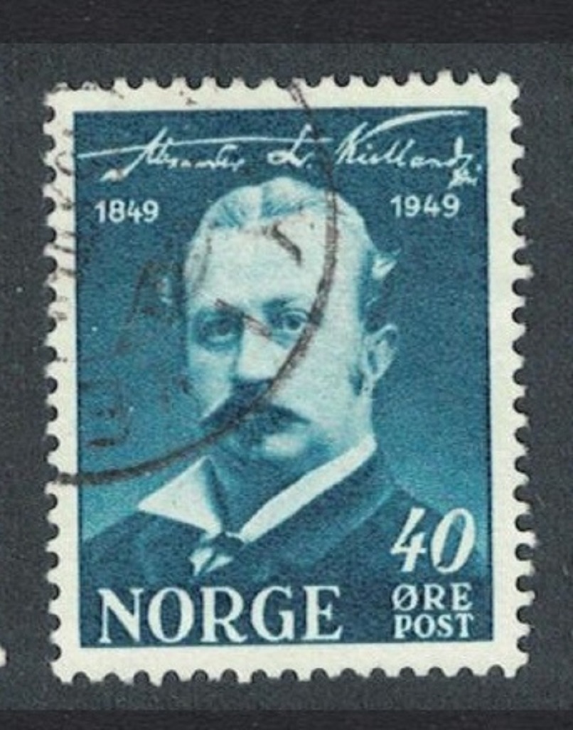 Norway Birth Centenary of Alexander L Kielland author $0 ore 1949 Canc SG#403 MI#341 Sc#296