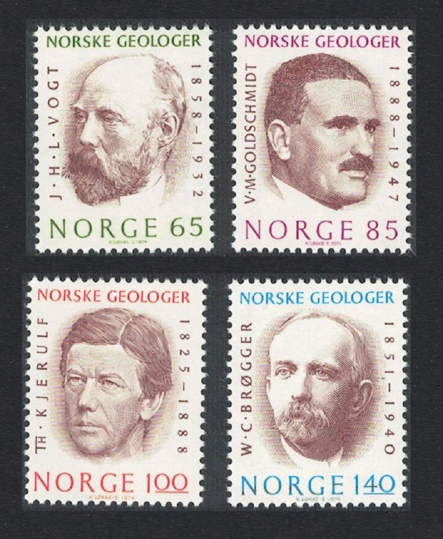 Norway Norwegian Geologists 4v 1974 MNH SG#722-725 Sc#639-642