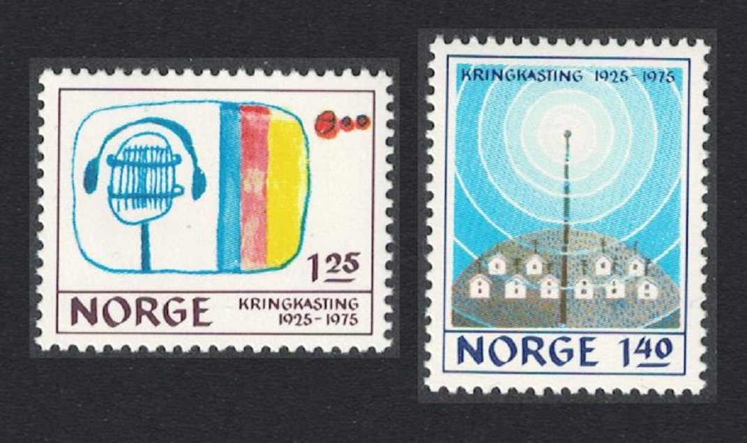 Norway Norwegian Broadcasting System 2v 1975 MNH SG#746-747 Sc#663-664