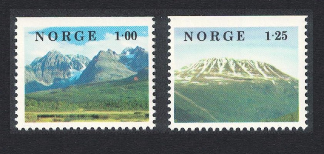 Norway Norwegian mountain landscapes Scenery 2v 1978 MNH SG#815-816 MI#771-772 Sc#729-730