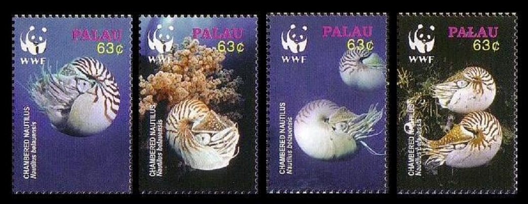 Palau WWF Chambered Nautilus 4v 2006 MNH SG#2153-2156 MI#2530-2533 Sc#853 a-d