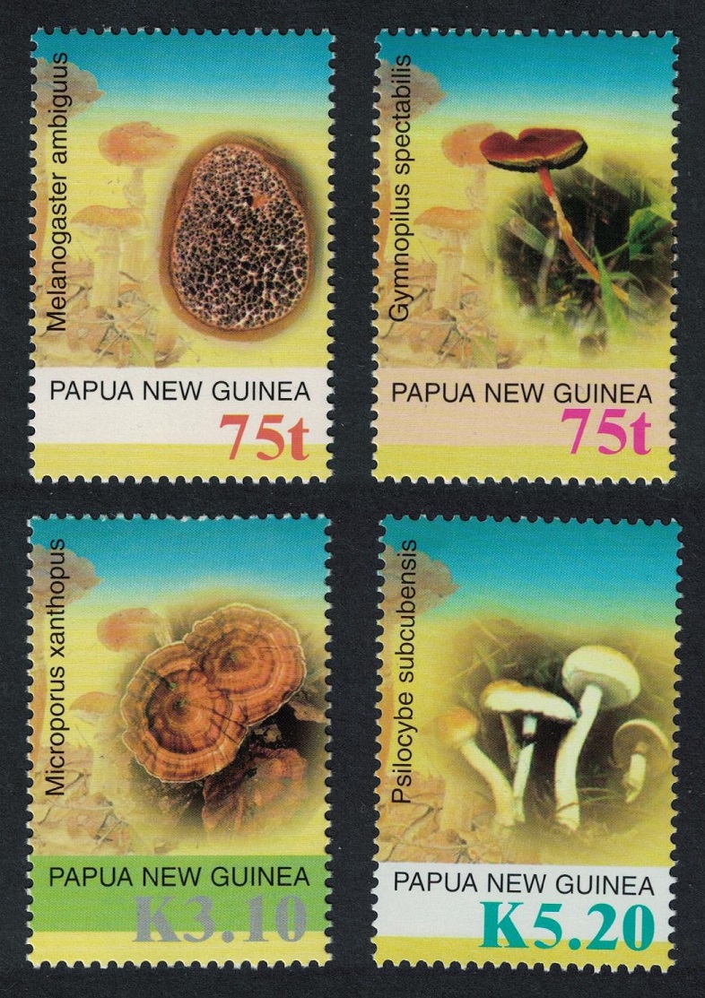 Papua New Guinea Mushrooms 4v 2005 MNH SG#1080-1089 Sc#1176-1181