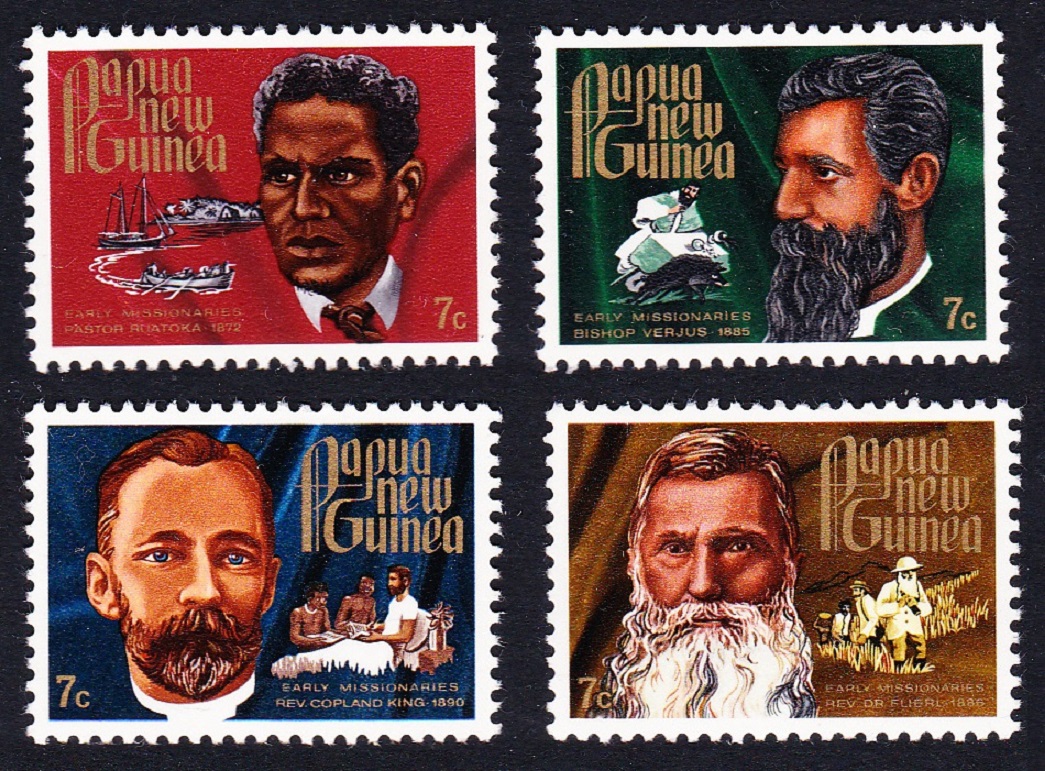 Papua New Guinea Christian Missionaries 4v 1972 MNH SG#227-230 MI#230-233 Sc#355-358