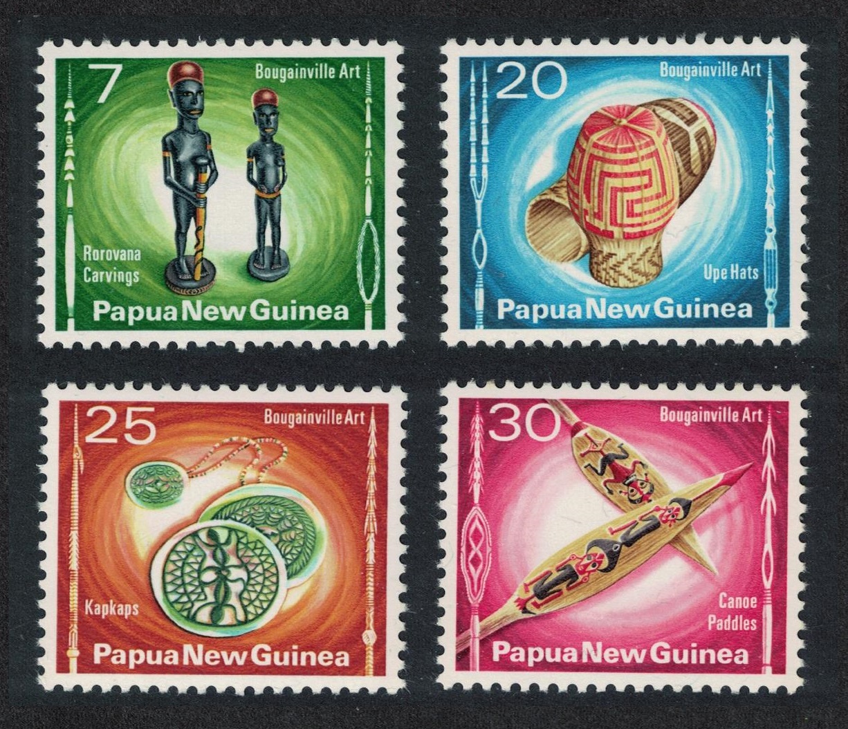 Papua New Guinea Bougainville Art 4v 1976 MNH SG#301-304 MI#302-305 Sc#429-432