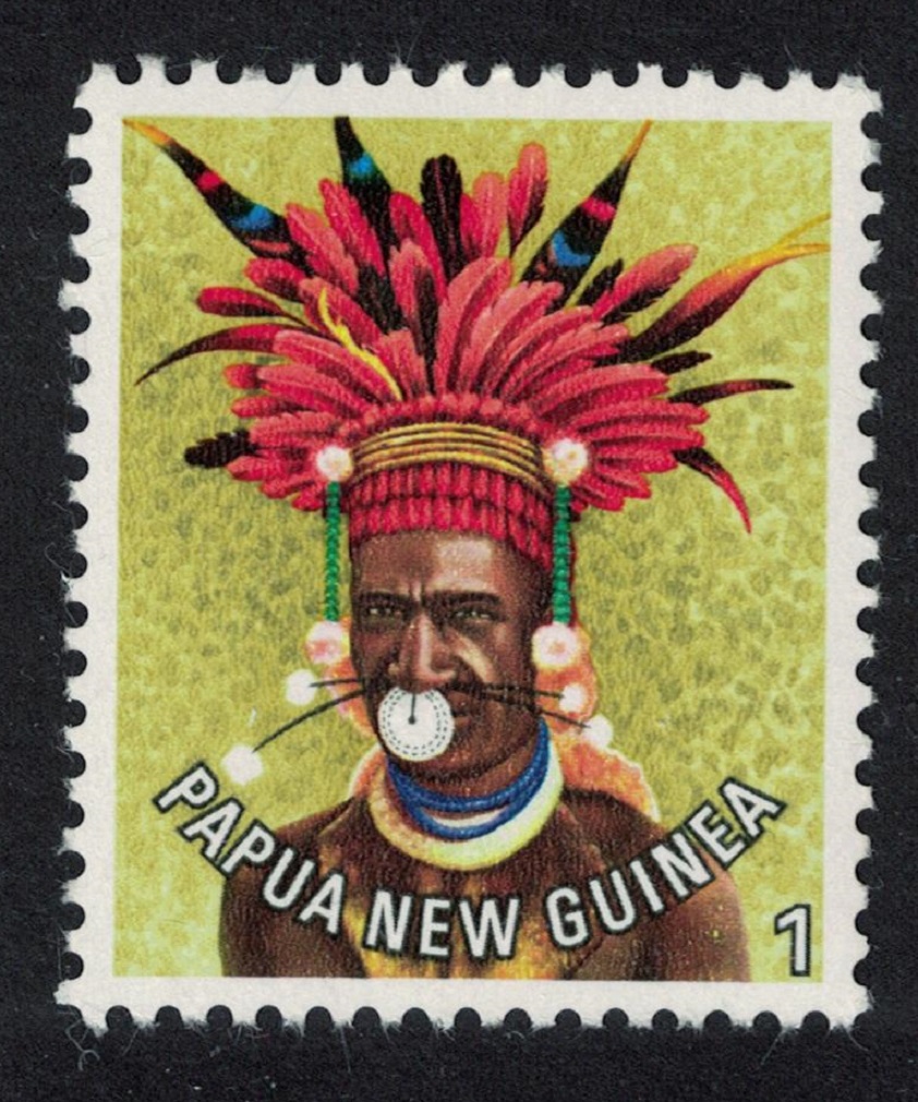 Papua New Guinea Man from Kundiawa Hairdress 1c 1978 MNH SG#318 Sc#445