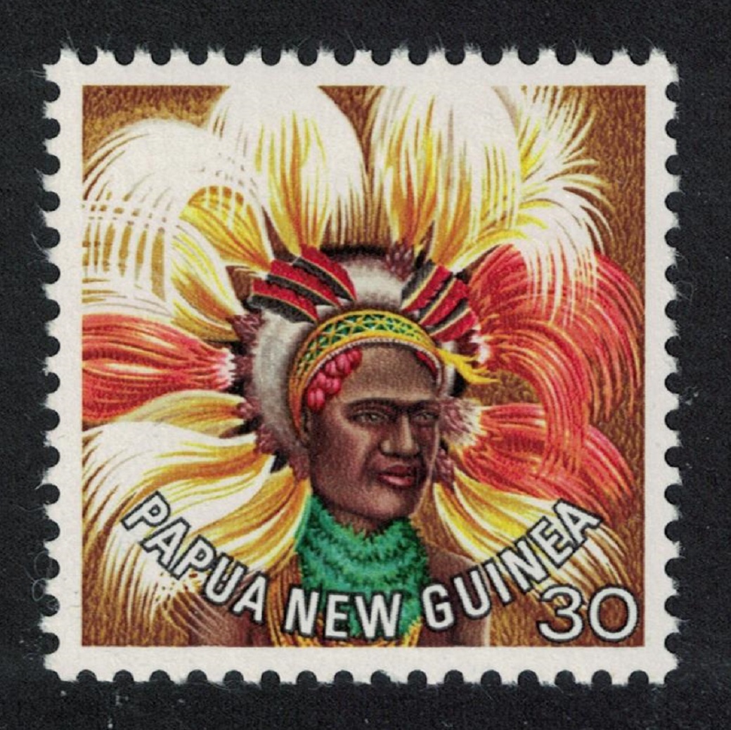 Papua New Guinea Asaro Valley headdress 30c 1978 MNH SG#324 Sc#451