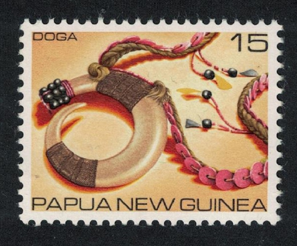 Papua New Guinea Doga chest ornament Shells Pearls Traditional Currency 15c 1979 MNH SG#368 MI#368 Sc#500