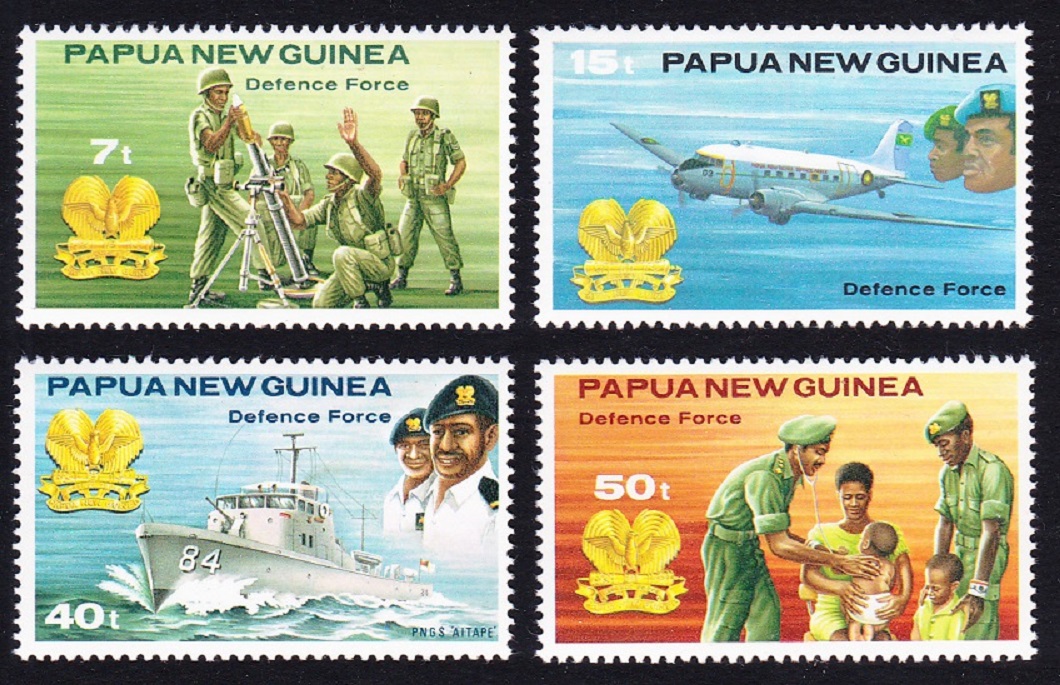 Papua New Guinea Aircraft Patrol Boat Defence Force 4v 1981 MNH SG#408-411 Sc#536-539