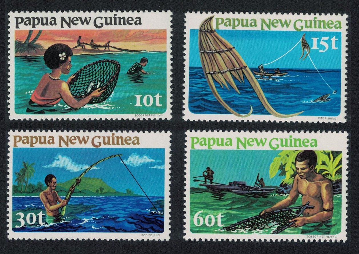 Papua New Guinea Fishing 4v 1981 MNH SG#417-420 MI#418-421 Sc#545-548