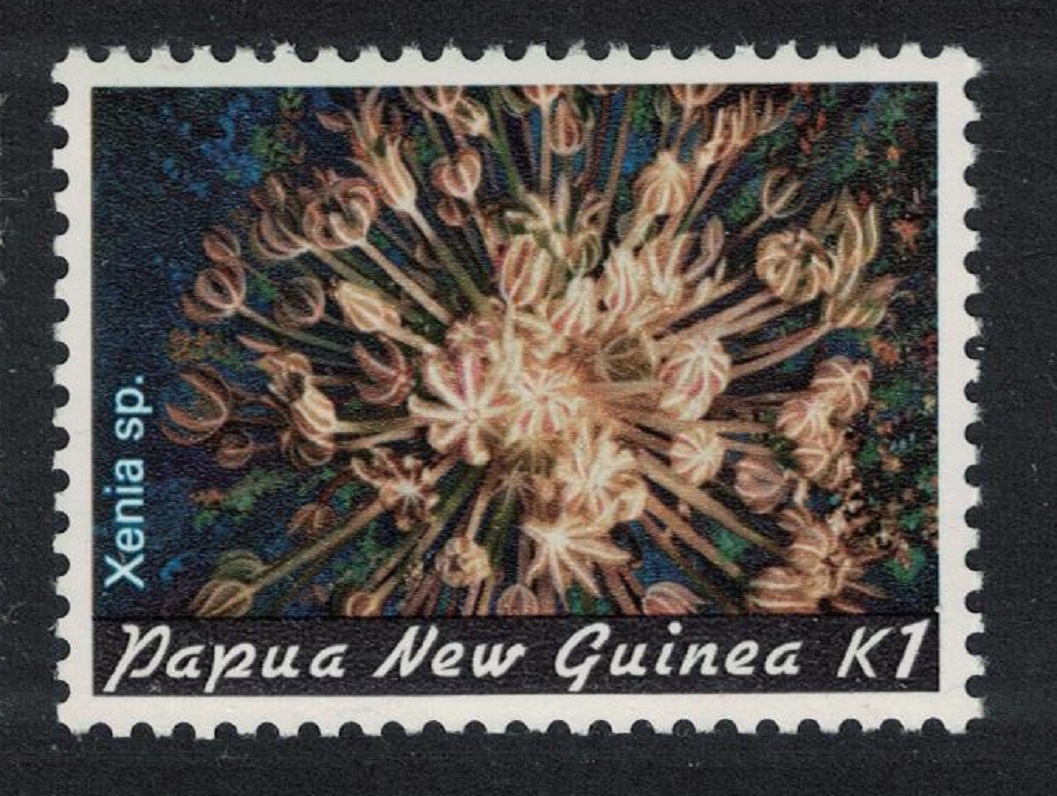 Papua New Guinea 1k - &#39;Xenia sp&#39; photosynthetic soft marine coral 1982 MNH SG#450