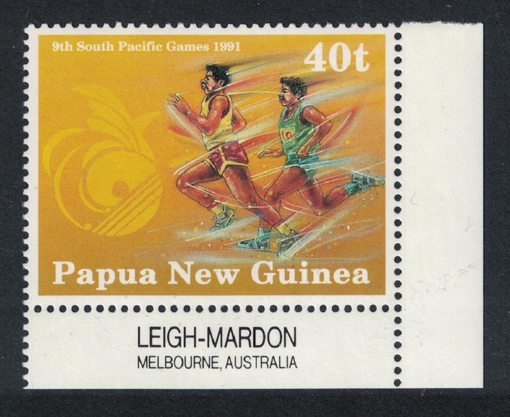 Papua New Guinea Athletics Runners 9th South Pacific Games Corner 1991 MNH SG#652 MI#637 Sc#772