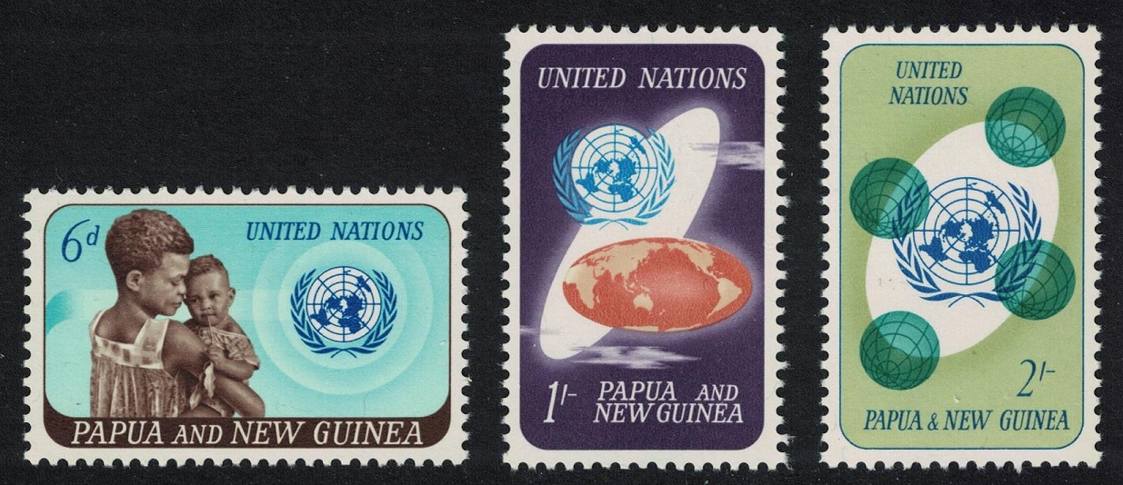 Papua New Guinea 20th Anniversary of UNO 3v 1965 MNH SG#79-81