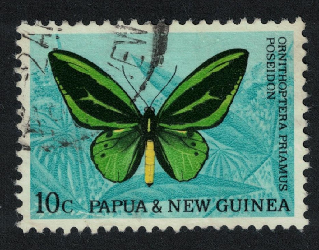 Papua New Guinea Butterfly &#39;Ornithoptera priamus&#39; 10c 1966 Canc SG#86