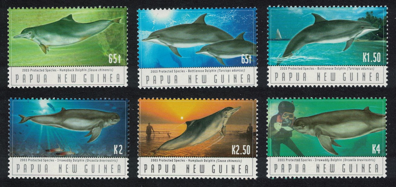 Papua New Guinea Dolphins Protected Species 6v 2003 MNH SG#994-999 Sc#1092-1098